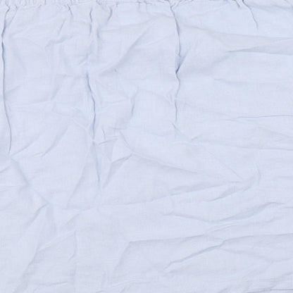 Capsule Womens Blue Linen A-Line Skirt Size 26