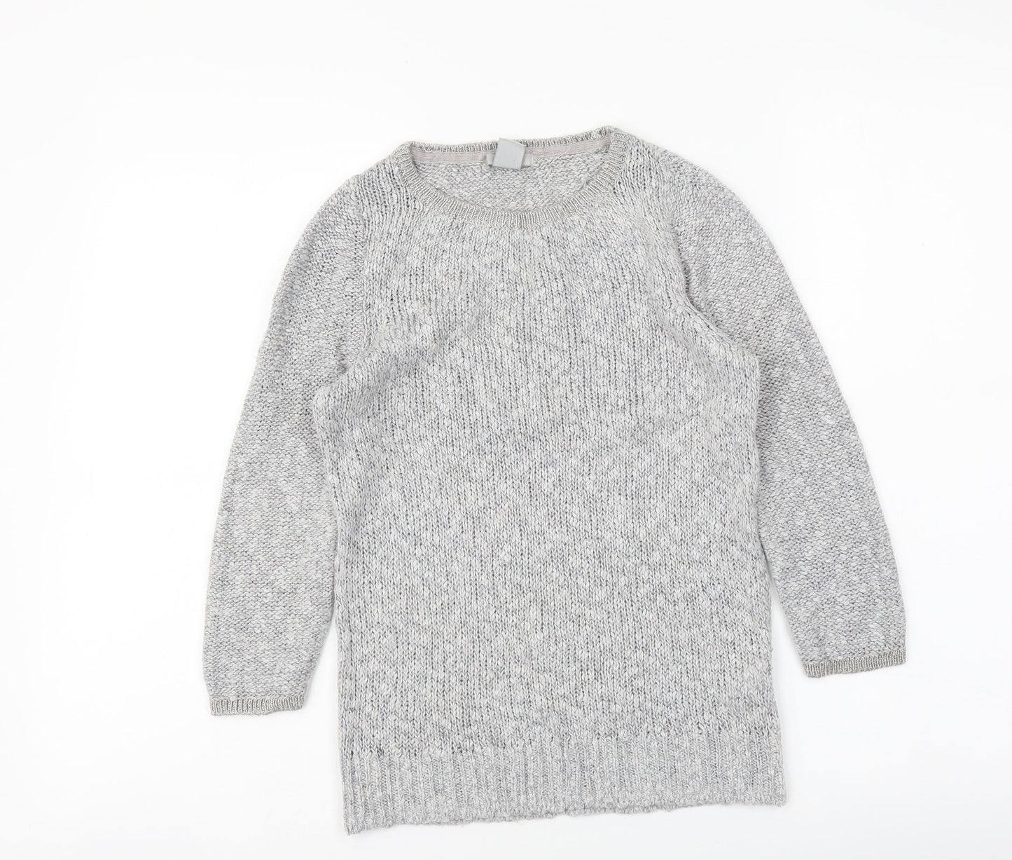 Womens UK Size XS H&M Grey Pullover Jumper