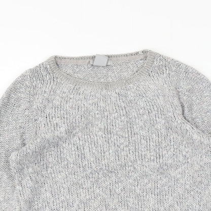 Womens UK Size XS H&M Grey Pullover Jumper