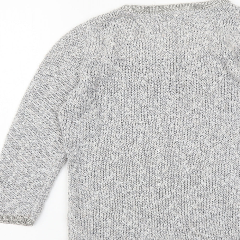 Womens UK Size XS H&M Grey Pullover Jumper