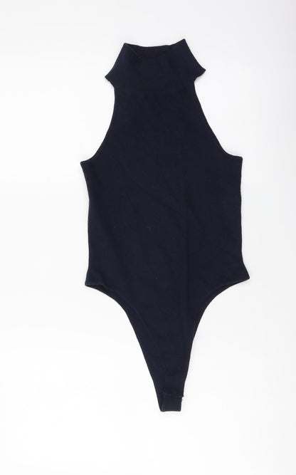 4th Reckless Womens Blue Viscose Bodysuit One-Piece Size XS Snap