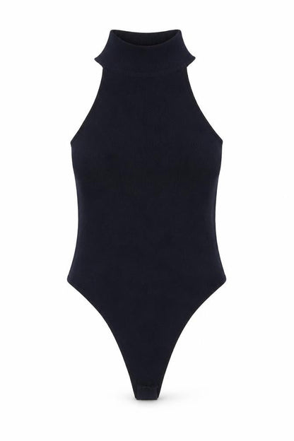 4th & Reckless Womens Blue Viscose Bodysuit One-Piece Size XS Snap