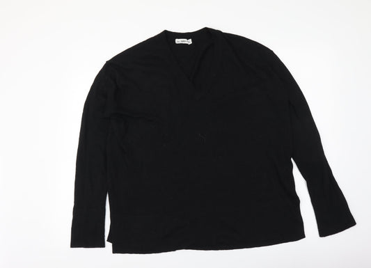 Womens UK Size M Zara Black Pullover Jumper