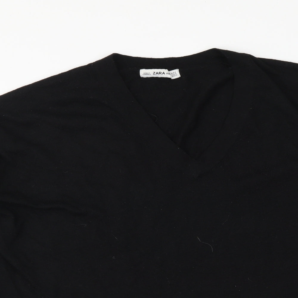 Womens UK Size M Zara Black Pullover Jumper