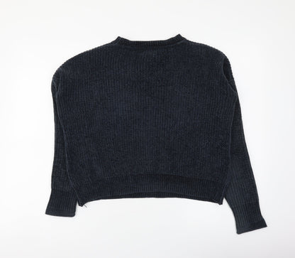 Primark Womens Blue Round Neck Polyester Pullover Jumper Size S