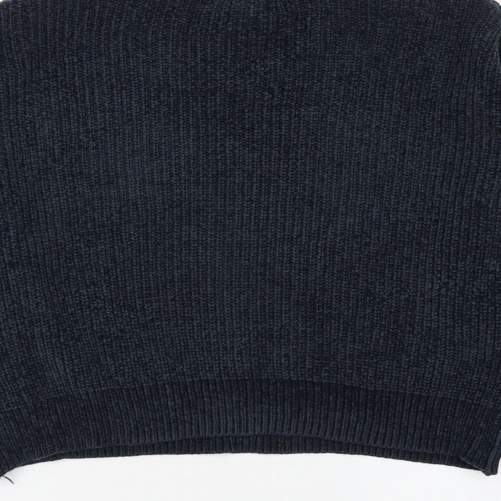 Primark Womens Blue Round Neck Polyester Pullover Jumper Size S