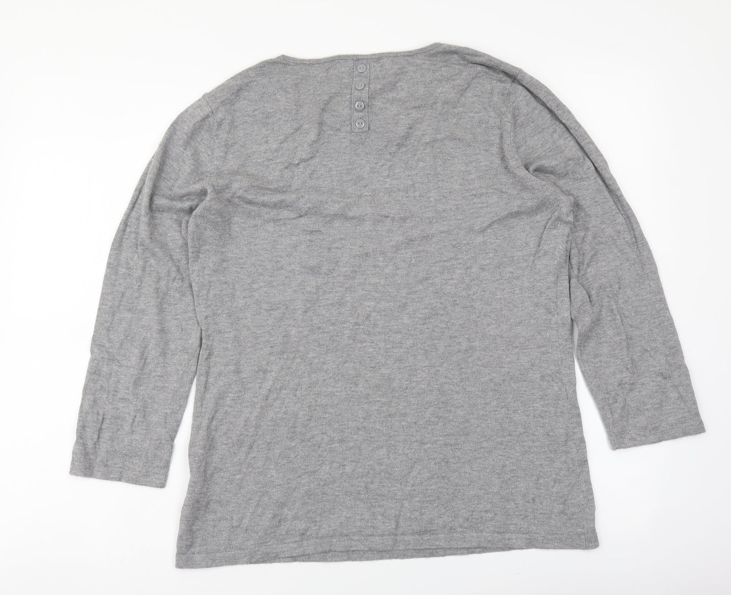 Womens UK Size 12 NEXT Grey Pullover Jumper