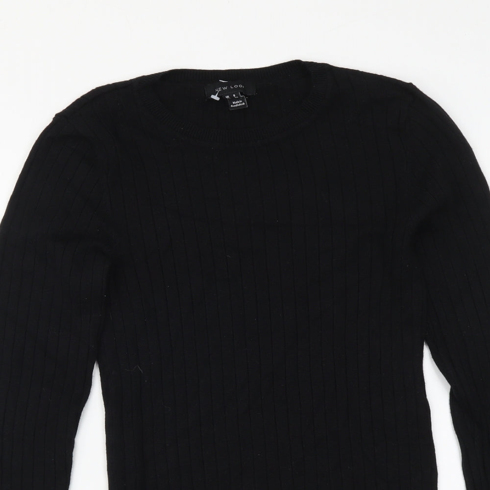 Womens UK Size 8 New Look Black Pullover Jumper
