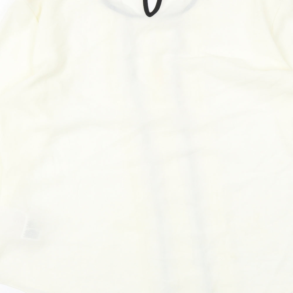 Womens UK Size 8 Dorothy Perkins Ivory Basic Blouse