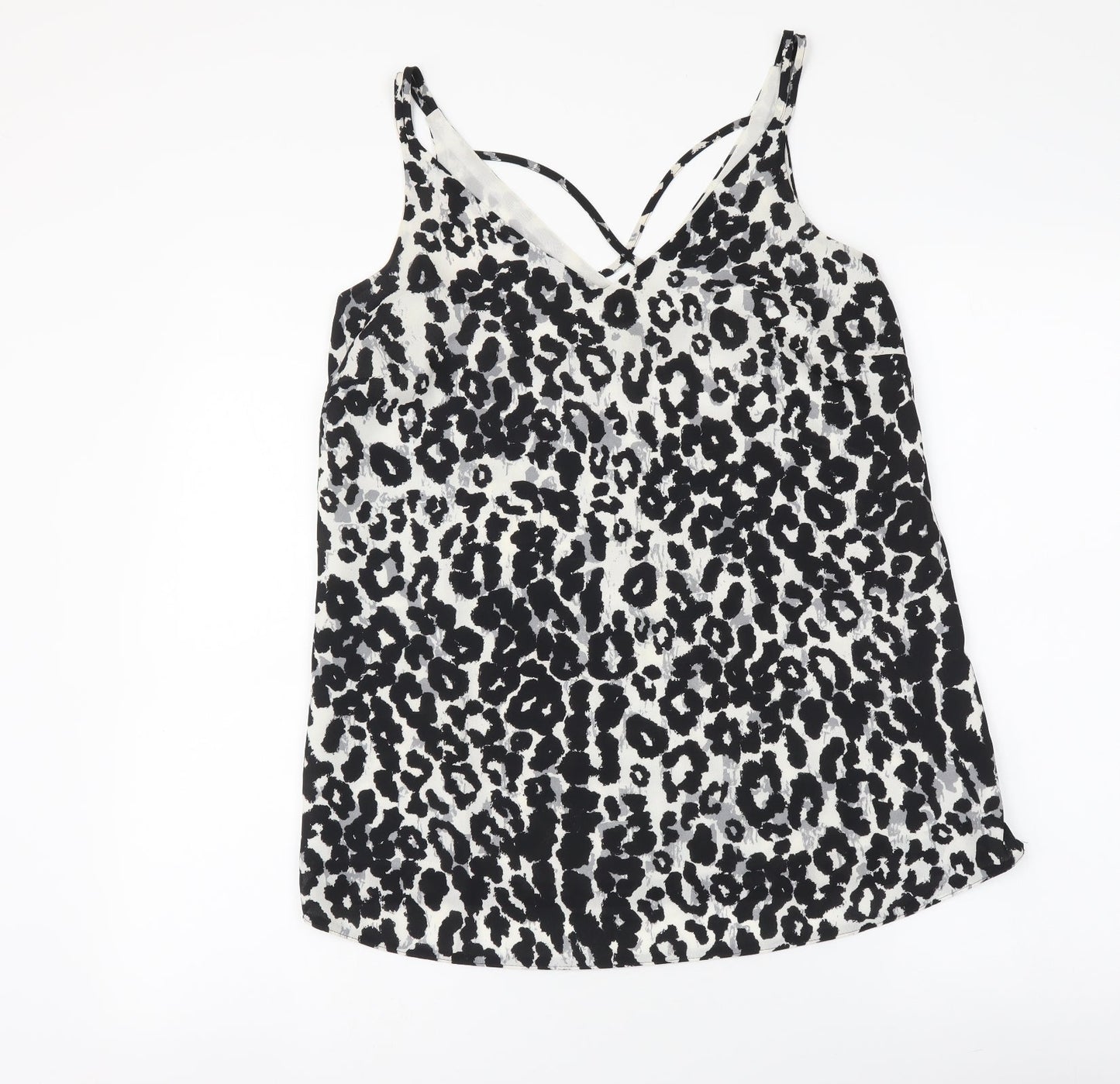 Womens UK Size 8 Dorothy Perkins Black Camisole Tank