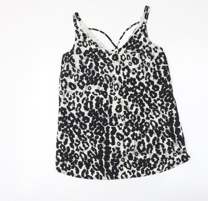 Womens UK Size 8 Dorothy Perkins Black Camisole Tank