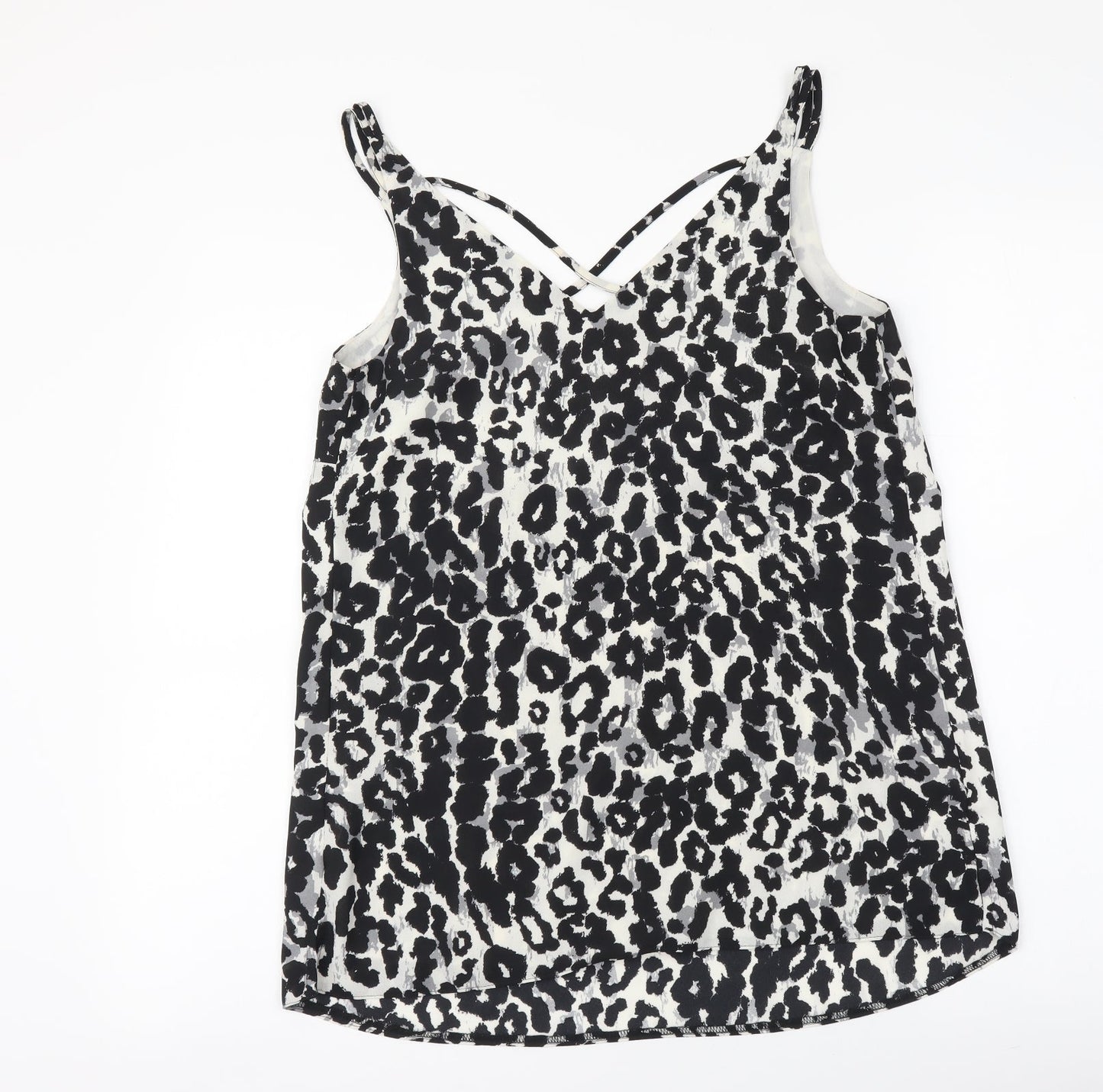 Womens UK Size 8 Dorothy Perkins Black Camisole Tank