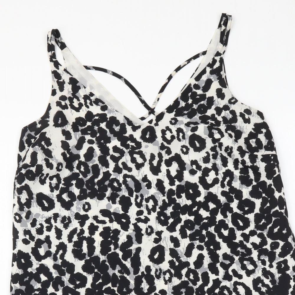 Womens UK Size 8 Dorothy Perkins Black Camisole Tank
