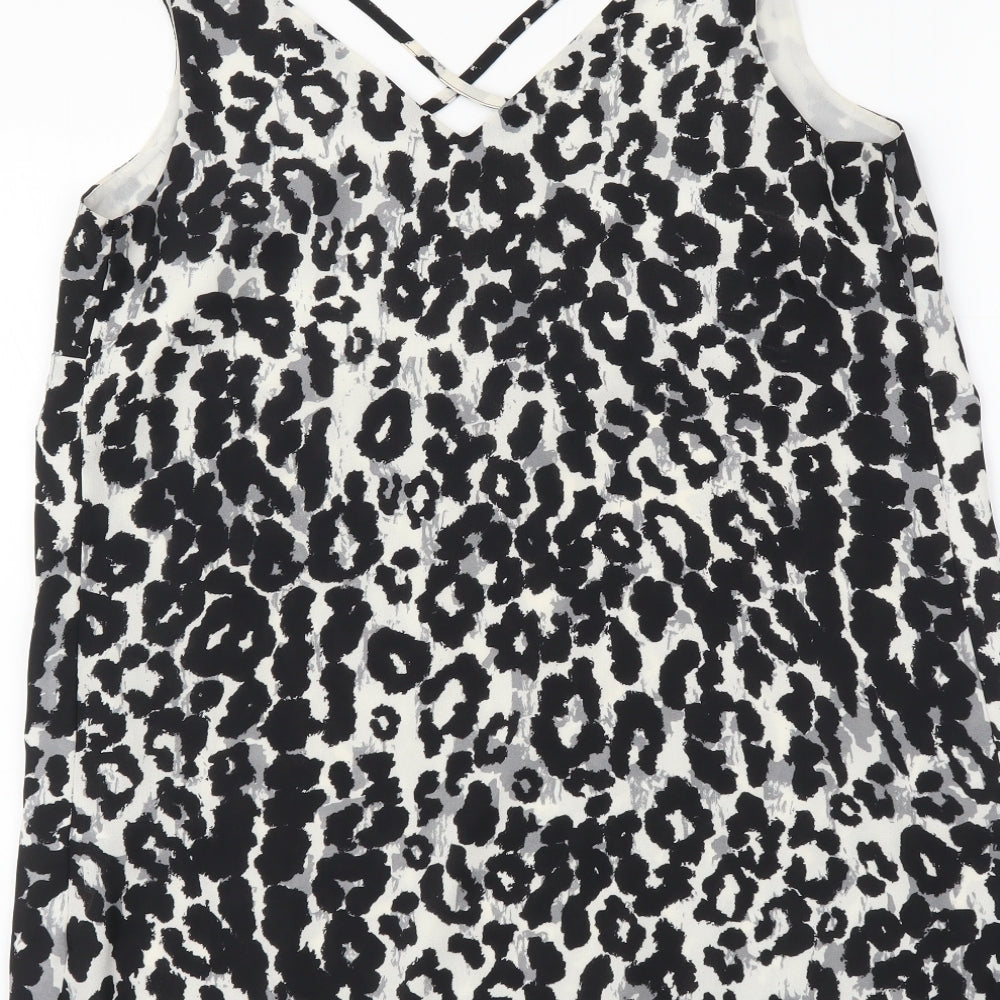 Womens UK Size 8 Dorothy Perkins Black Camisole Tank