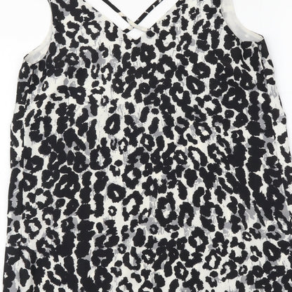 Womens UK Size 8 Dorothy Perkins Black Camisole Tank