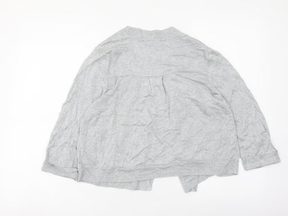 Womens UK Size L Wallis Silver Cardigan Jumper