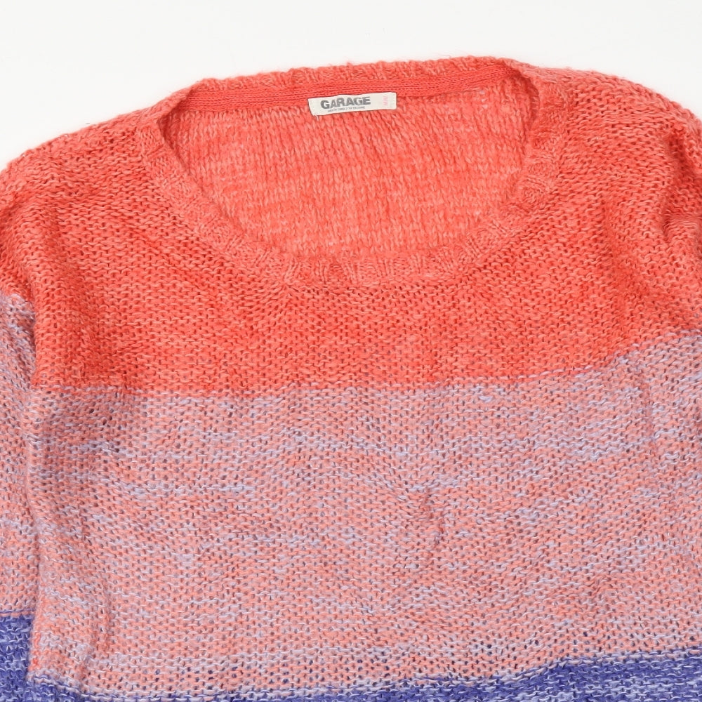 Womens UK Size M Garage Multicoloured Pullover Jumper