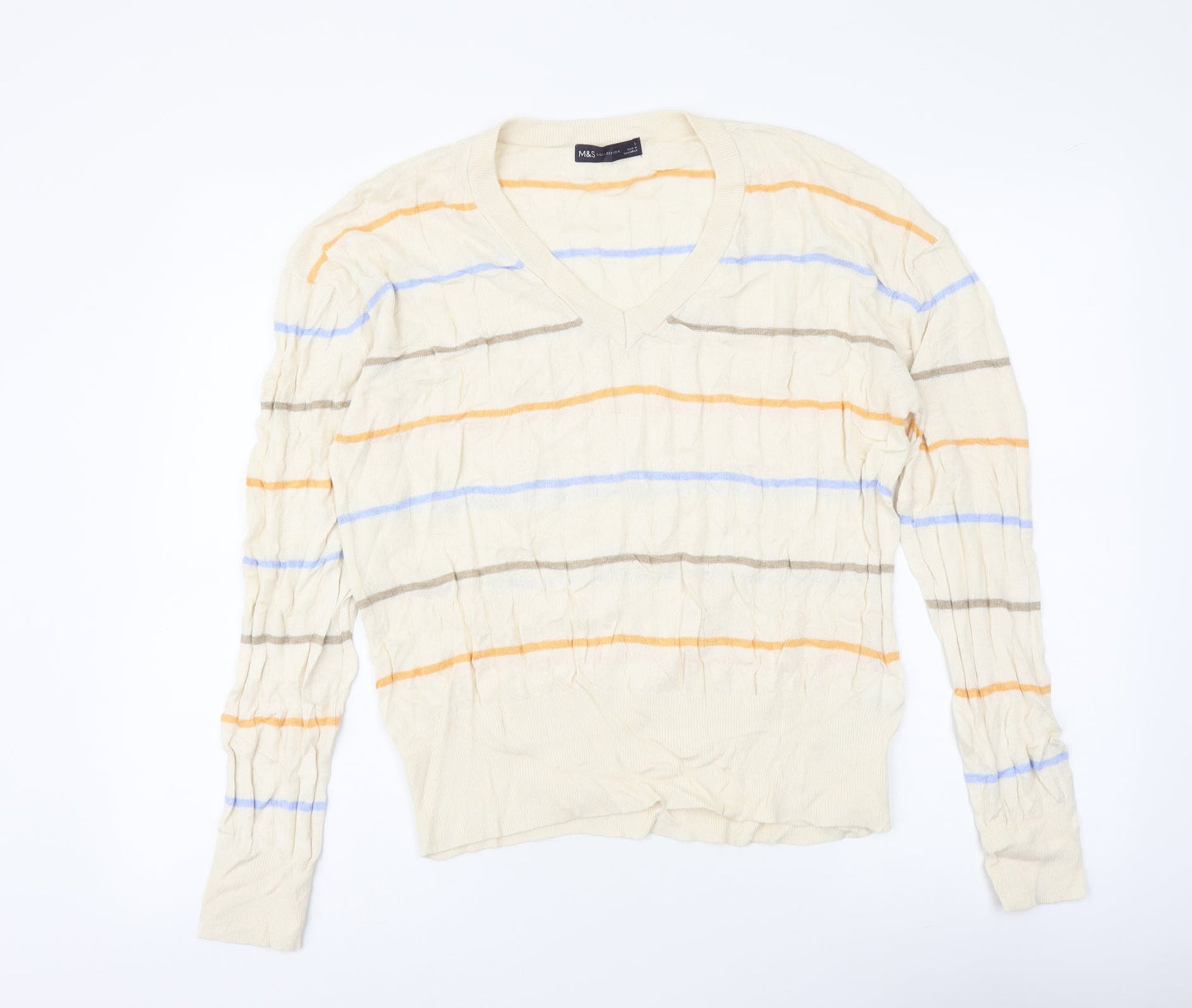 Womens UK Size L Marks and Spencer Multicoloured Pullover Jumper