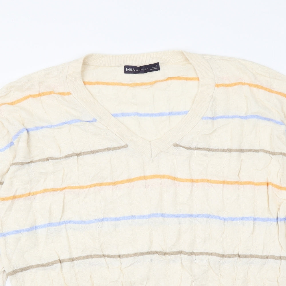 Womens UK Size L Marks and Spencer Multicoloured Pullover Jumper