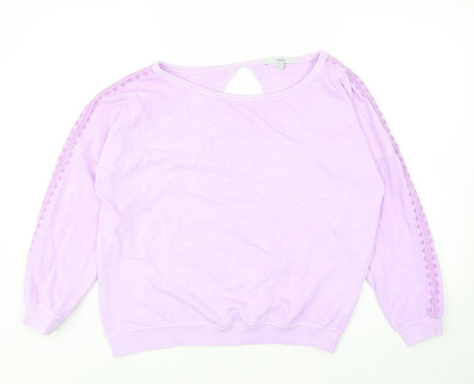 Womens UK Size S NEXT Purple Pullover Sweatshirt