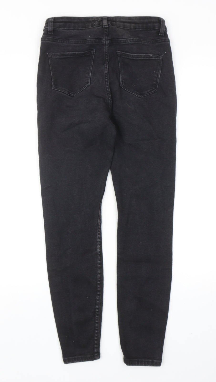 Denim & Co. Womens Black Cotton Skinny Jeans Size 10 Regular Zip