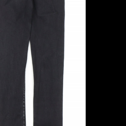 Denim & Co. Womens Black Cotton Skinny Jeans Size 10 Regular Zip