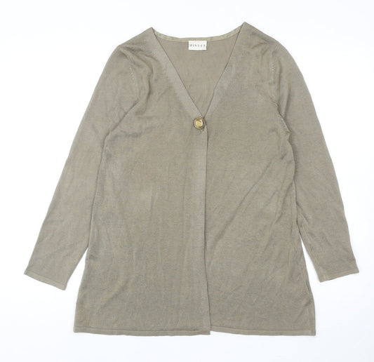 Womens UK Size 12 Minuet Green Cardigan Jumper