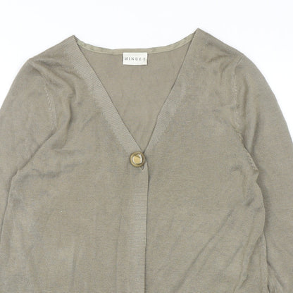 Womens UK Size 12 Minuet Green Cardigan Jumper
