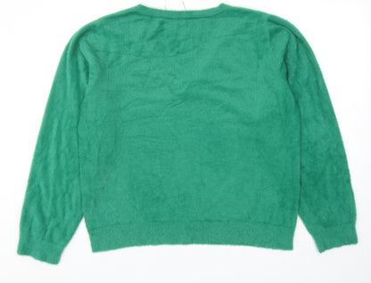 Womens UK Size 18 Very Green Pullover Jumper