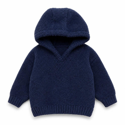 F&F Boys Blue Polyamide Pullover Jumper Size 0-3 Months Pullover