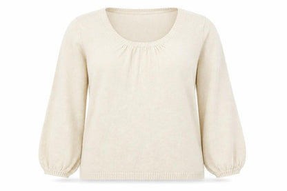 Womens UK Size S Lands End Beige Pullover Jumper