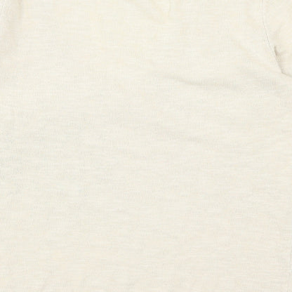 Womens UK Size S Lands End Beige Pullover Jumper