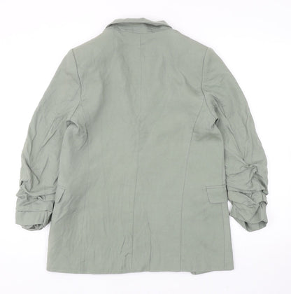 Marks and Spencer Womens Green Lyocell Jacket Blazer Size 8