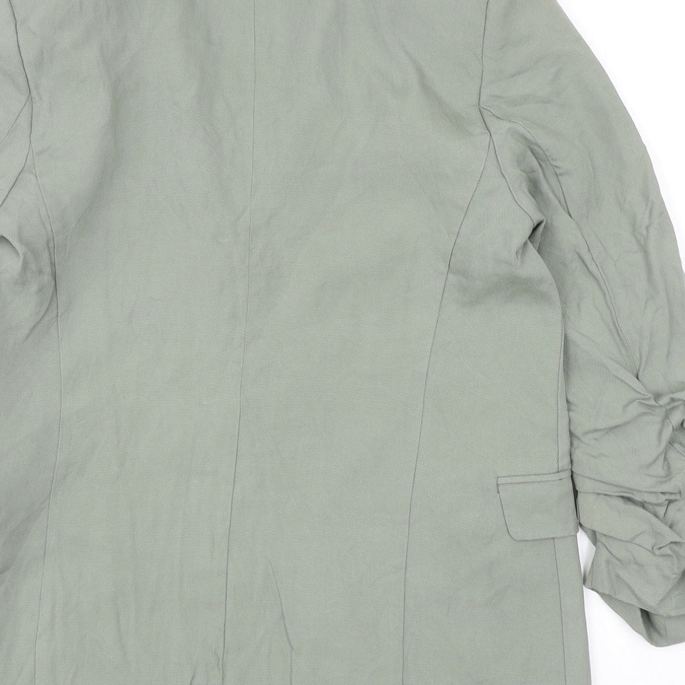 Marks and Spencer Womens Green Lyocell Jacket Blazer Size 8