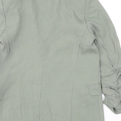 Marks and Spencer Womens Green Lyocell Jacket Blazer Size 8