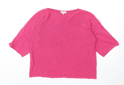 Womens UK Size M Amanti Pink Pullover Jumper