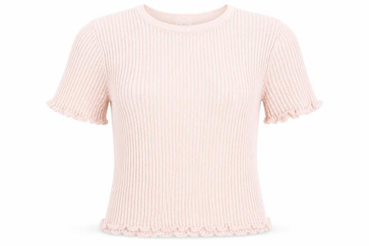 Womens UK Size S Cooperative Pink Basic T-Shirt