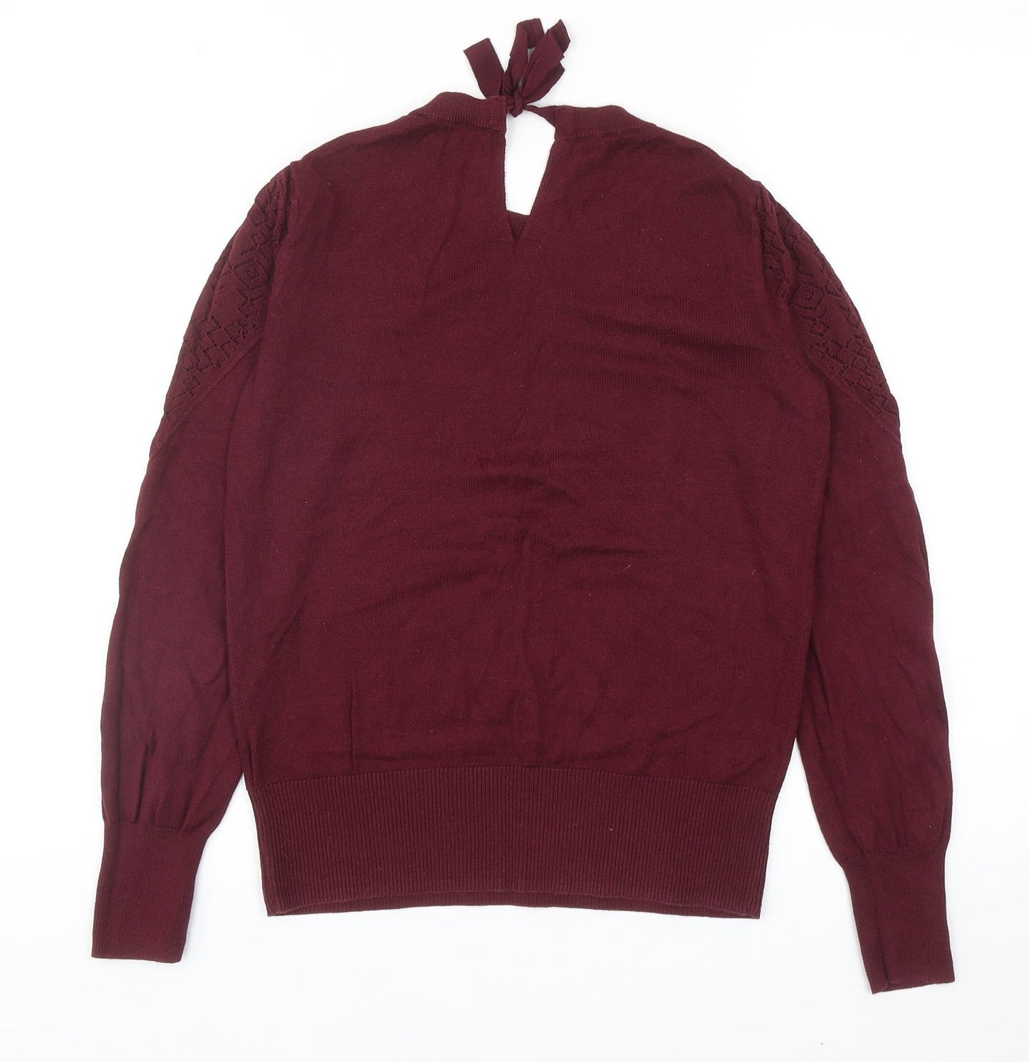 Womens UK Size S Oasis Red Pullover Jumper