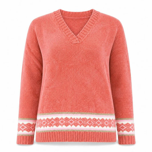Womens UK Size 12 Classics Pink Pullover Jumper