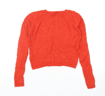 Womens UK Size 8 New Look Red Pullover Jumper