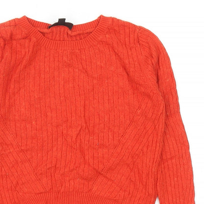 Womens UK Size 8 New Look Red Pullover Jumper