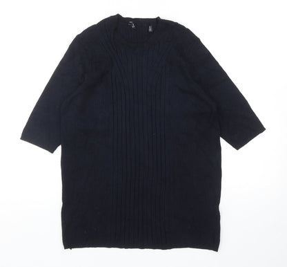 Womens UK Size L Marks and Spencer Blue Pullover Jumper