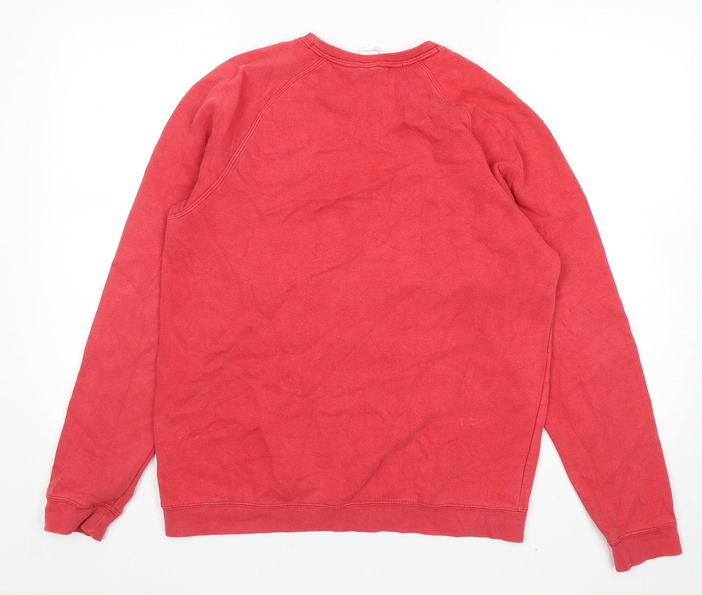 Fruit of the Loom Boys Red Cotton Pullover Sweatshirt Size 14-15 Years Pullover