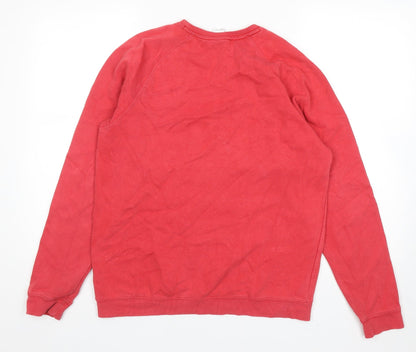 Fruit of the Loom Boys Red Cotton Pullover Sweatshirt Size 14-15 Years Pullover