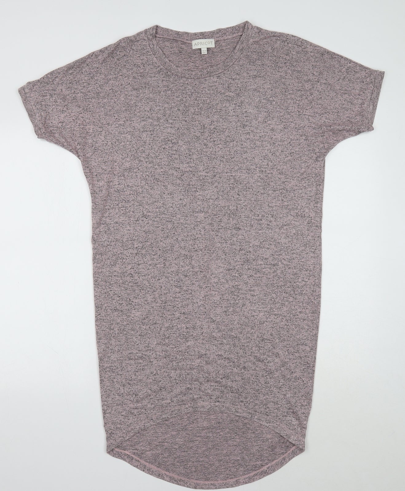 Apricot Womens Purple Cotton T-Shirt Dress Size 10 Crew Neck Pullover