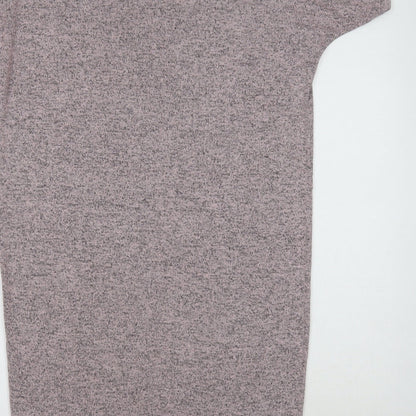Apricot Womens Purple Cotton T-Shirt Dress Size 10 Crew Neck Pullover