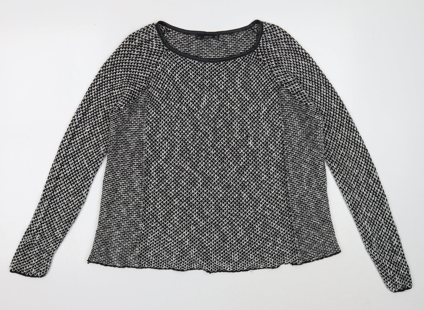Womens UK Size 8 Zara Black Pullover Jumper