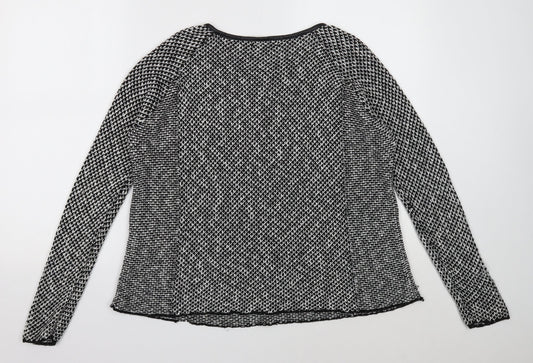 Womens UK Size 8 Zara Black Pullover Jumper