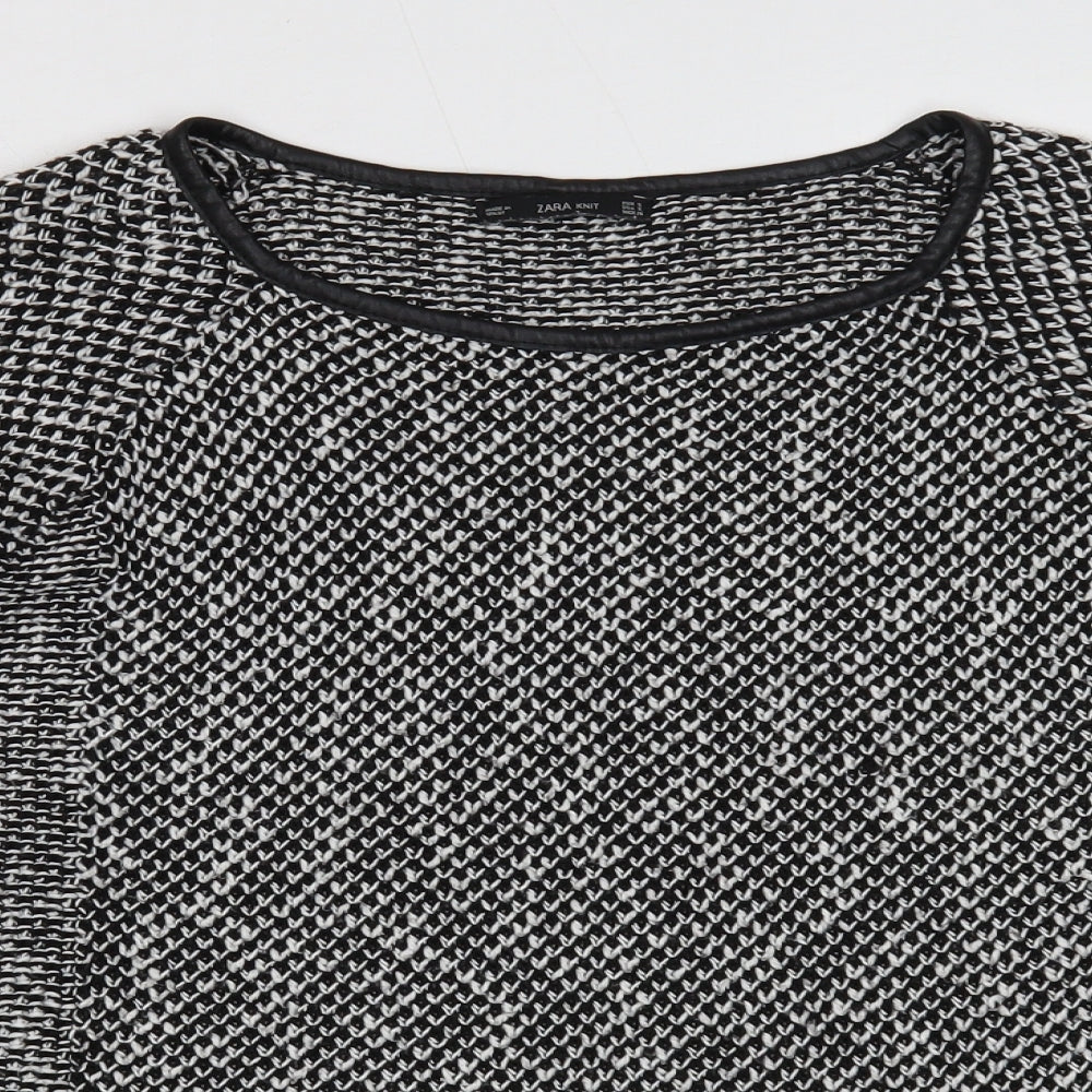 Womens UK Size 8 Zara Black Pullover Jumper