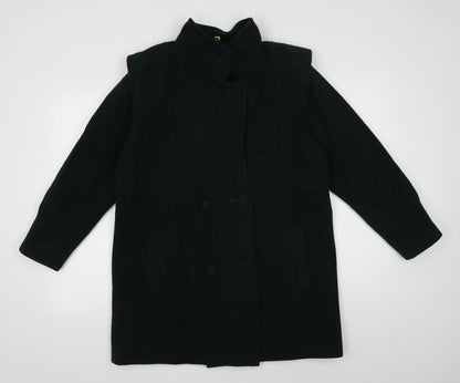 Preworn Womens Gold Parka Coat Size 14 Button